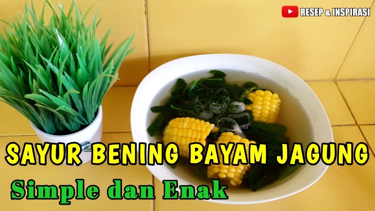 Sayur Bening Bayam Jagung